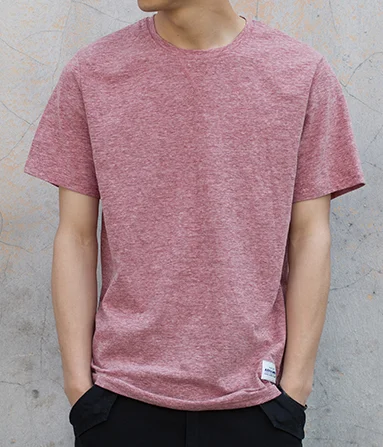 2020 hot minimalism customized logo blank bamboo fiber t shirt