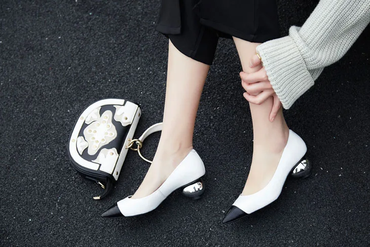 shoes with round ball heels
