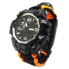 Travel outdoor essential watch with multi-function gadgets can save themselves