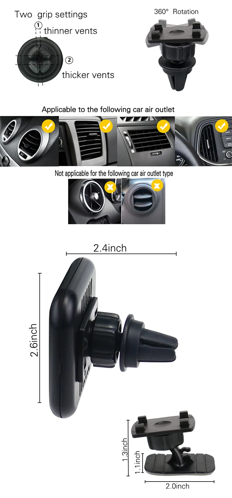 2020  OEM Amazon bestseller 10w Fast wireless car charger mount magnet wireless car charger mount for iPhone for Samsung