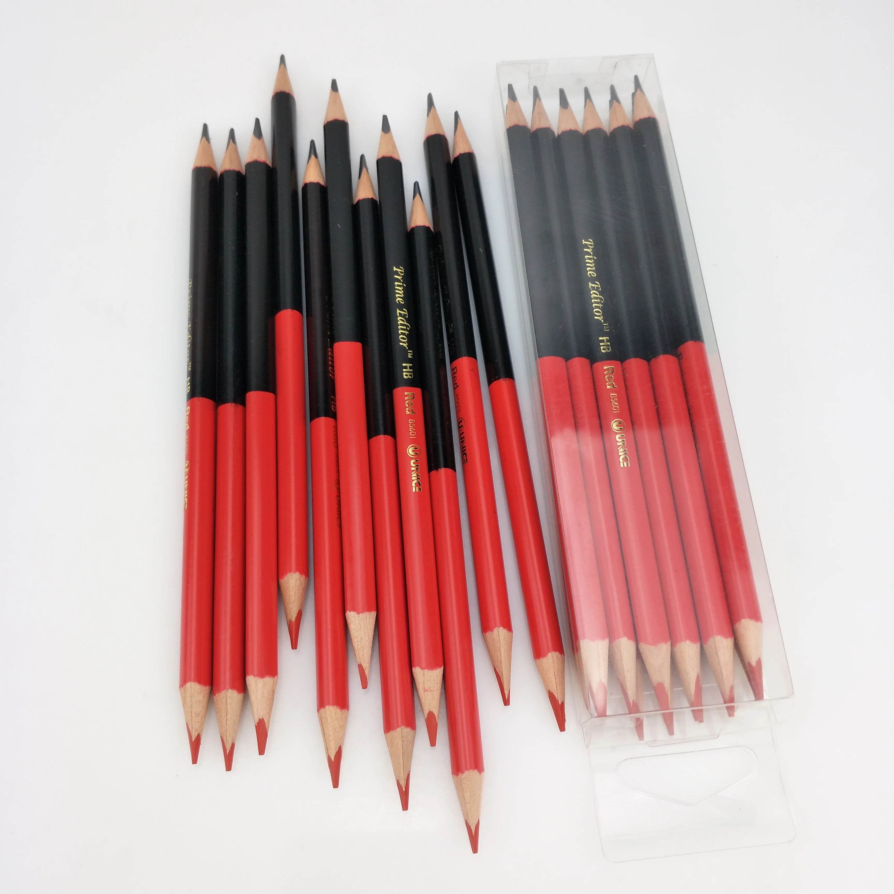 学校の仕事をチェックしたり レポートドラフトを編集したりするための三角形の両面赤とhb鉛筆 Buy 両面鉛筆 三角鉛筆 チェック鉛筆 Product On Alibaba Com