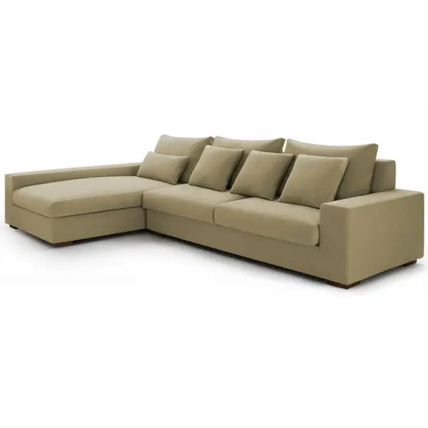 Moderno sofá de tela conjunto en forma de l sofá de la esquina en ... Muebles de sala en l modernos
