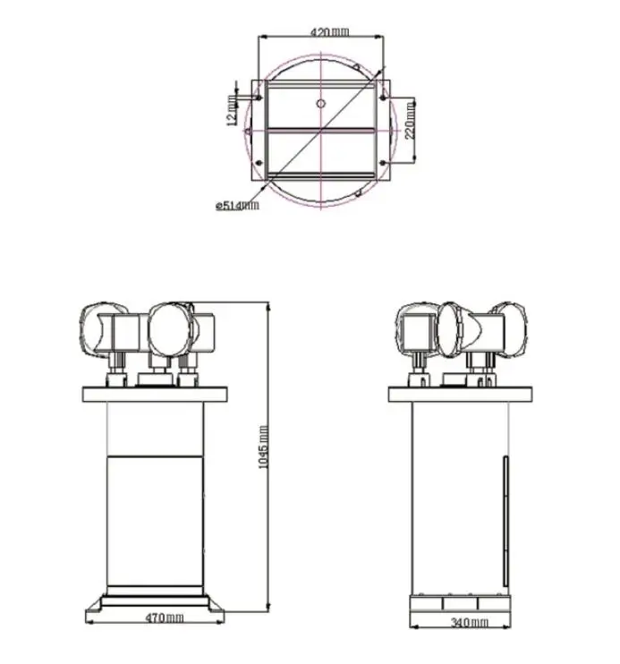 Airport Flash Three color Rotating Heliport Beacon