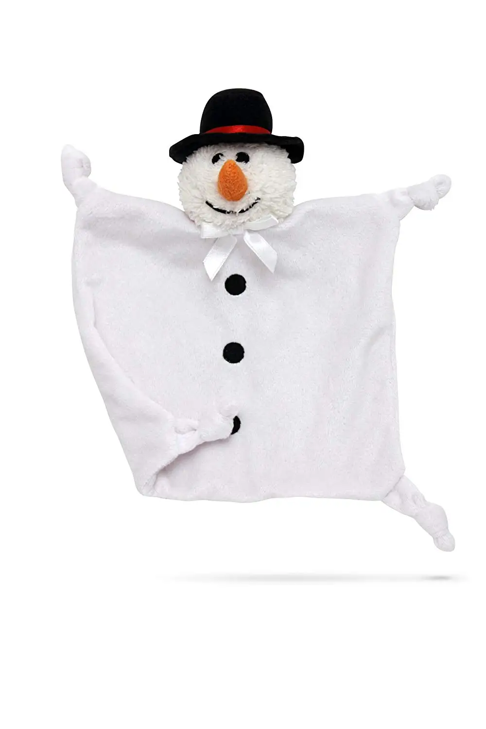 baby comforter plush stuffed snowman security blanket