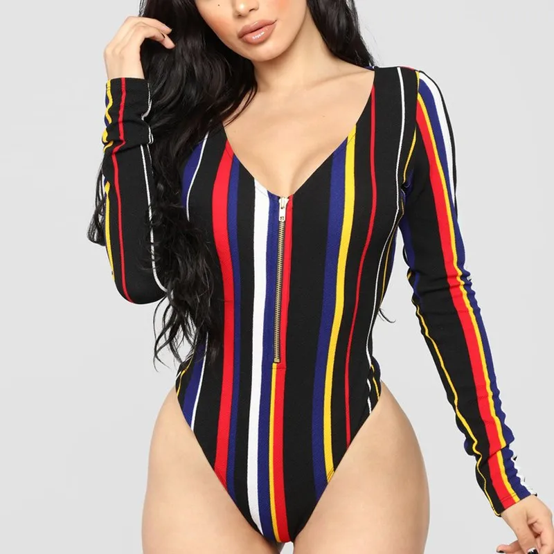 Women Neon Yellow Sheer Mesh Long Sleeve Bodysuits Buy Women Neon