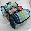YKWW-393 plastic Picnic Blanket Waterproof Backing Outdoor Beach foldable Picnic Mat with Handle
