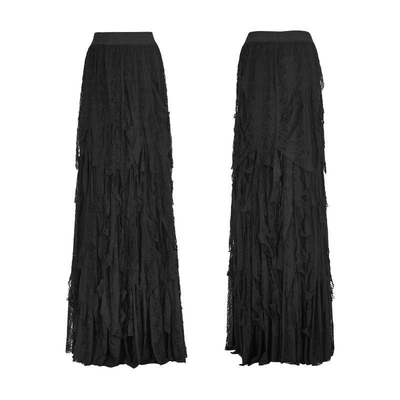 Q-326 Gothic vintage gorgeous sexy ladies dancing long maxi skirt