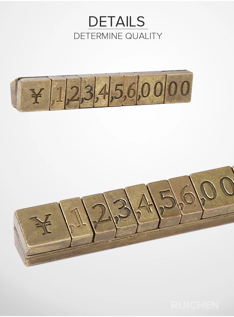 Copper Price Tag Price Brand Price Ticket For Jewelry Can Be Combined Digital Casually