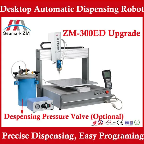 smt automatic pvc dispenser machine ZM-300ED glue dispensing machine  