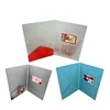 High quality softcover paper advertising folder video brochure lcd screen 4.3 inch digital booklet for greeting business