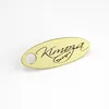 metal bag tag etching 2 holes metal tag with metal brand tag