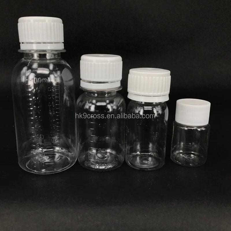 Wholesale 30ml 50ml 100ml Pharmaceutical Pet Bottle Empty Measurement