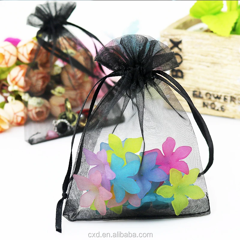 Beautiful 100Pcs Christmas Snowflaker Organza Jewelry Gift Pouch Bag N7