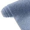120 x 45 cm Decorative Heat Transfer Metal Base Crystal Rhinestone Mesh Fabric Hot Fix Rhinestone Sheet