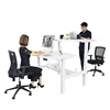 Office autonomous white height adjustable standing desk