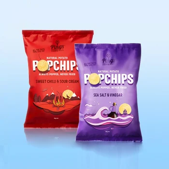 Potato Chips Ng Plastic Bag With Custom Logo Design Printing Bags