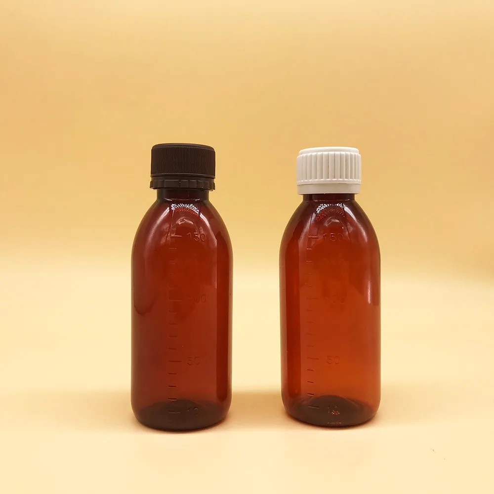 Custom Plastic 50ml Pet Cough Syrup Bottle With Childproof Cap Buy