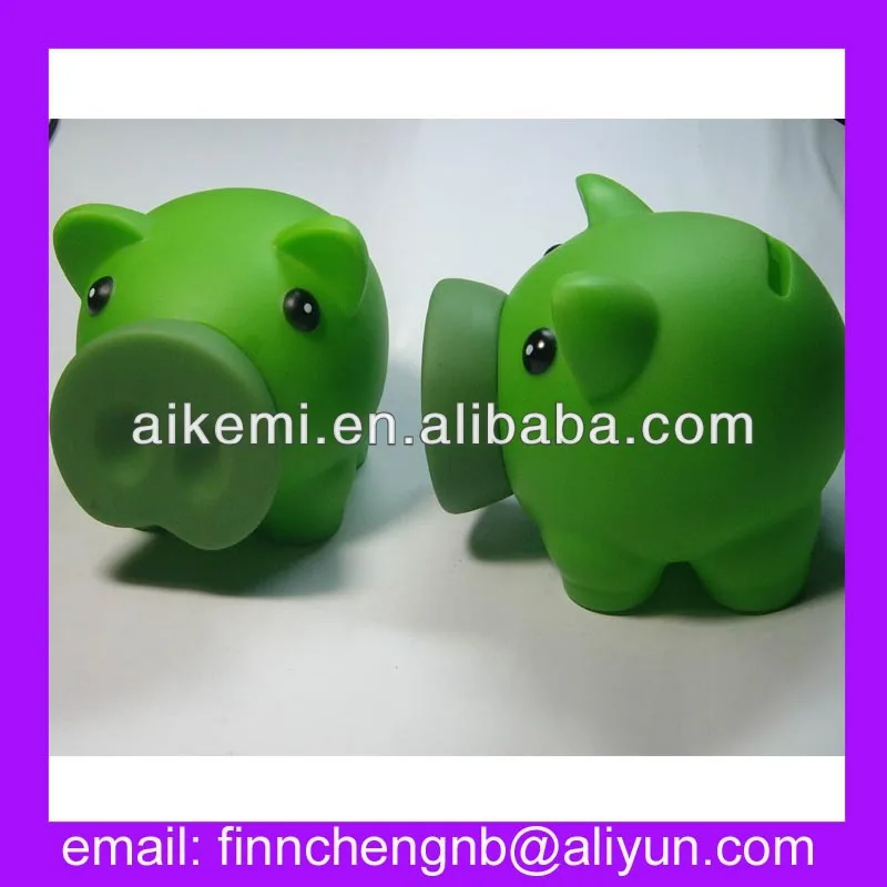 Home Decoration Transparent Plastic Piggy Bank,Promotion Gifts