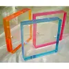 Transparent Color Cubic Magnetic Plastic Picture Frame