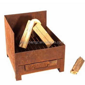 Esschert Design Garden Deco Outdoor Warming Wood Burning Fireplace