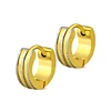 China Design Stainless Jewelry Samples Gold Hoop Ring Type Men Earrings For Boys