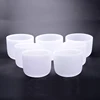 Chakra Tuned Set of 7 Frosted Crystal Singing Bowls 8 Inch-12 Inch
