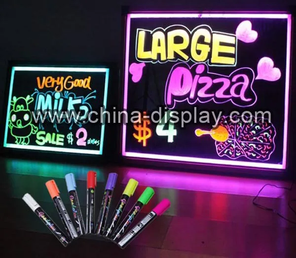 Hand Led Writing Board Flashing Illuminated Acrylic Menu Board - Buy ...