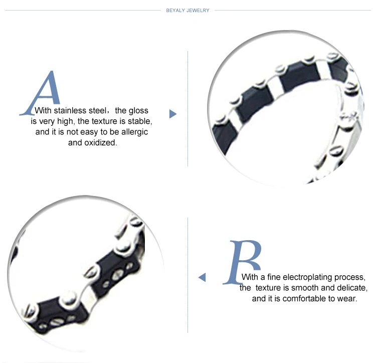 Wholesale 316l stainless steel bracelet jewelry bijouterie