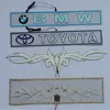 custom equalizer electroluminescent car sticker, el car sticker
