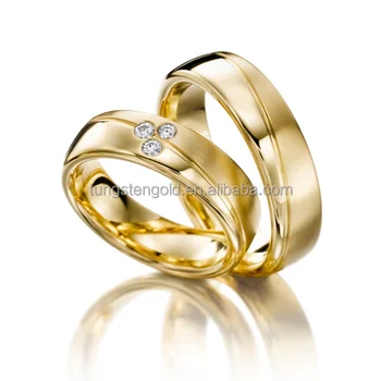 Plated Gold Bands Simple Gold Wedding 