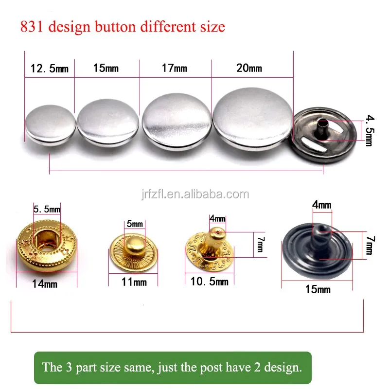 Ring Prong Custom Metal Snap Button For Jeans Garment Accessories Buy