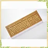 New China factory bamboo wireless keyboard mouse combo with calculator