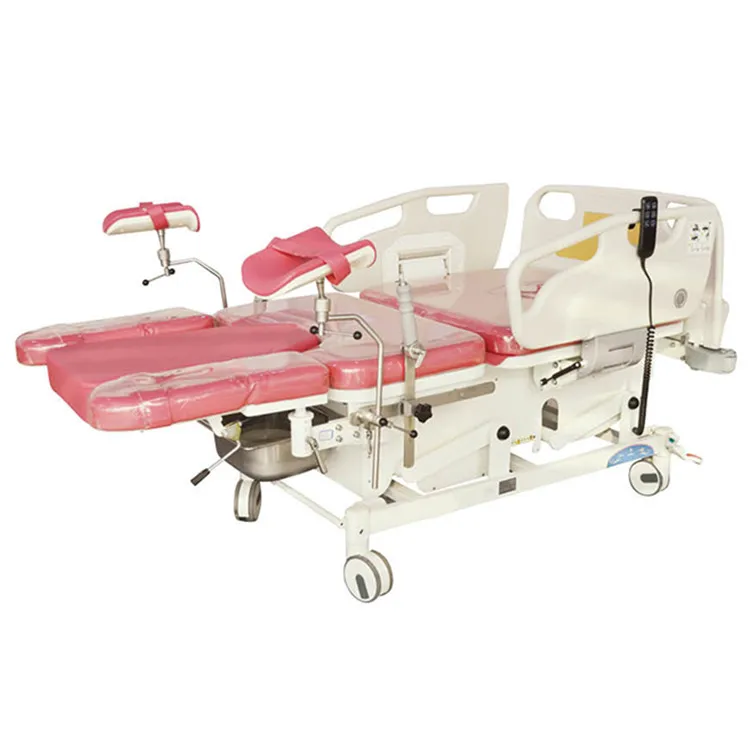 Electric women examination bed in hospital luxury electric obstetric gynecology operation table