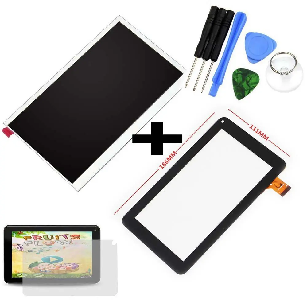 2pcs For 7/'/' RCA Voyager RCT6873W42KC Tablet Touch Screen Digitizer Replacement