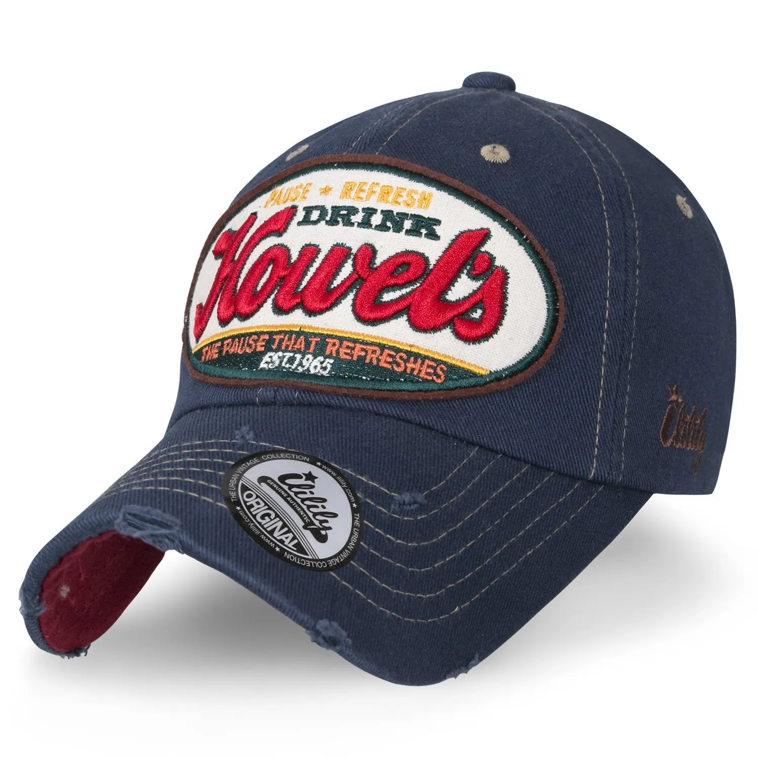 ililily Howel/'s Distressed Vintage Cotton Baseball Mesh Cap Snapback Trucker