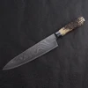 WB JX B008 New design Stainless steel and wooden handle japanese 8 inch damascus kitchen Knife