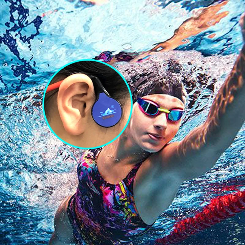 Ipx8 Wireless Swimming Training Walkie Talkie Transmitter Swim Talker