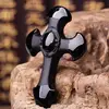 Natural crystal stone pendant thorough obsidian rough scrub cross pendant male Women fashion jewelry apotropaic