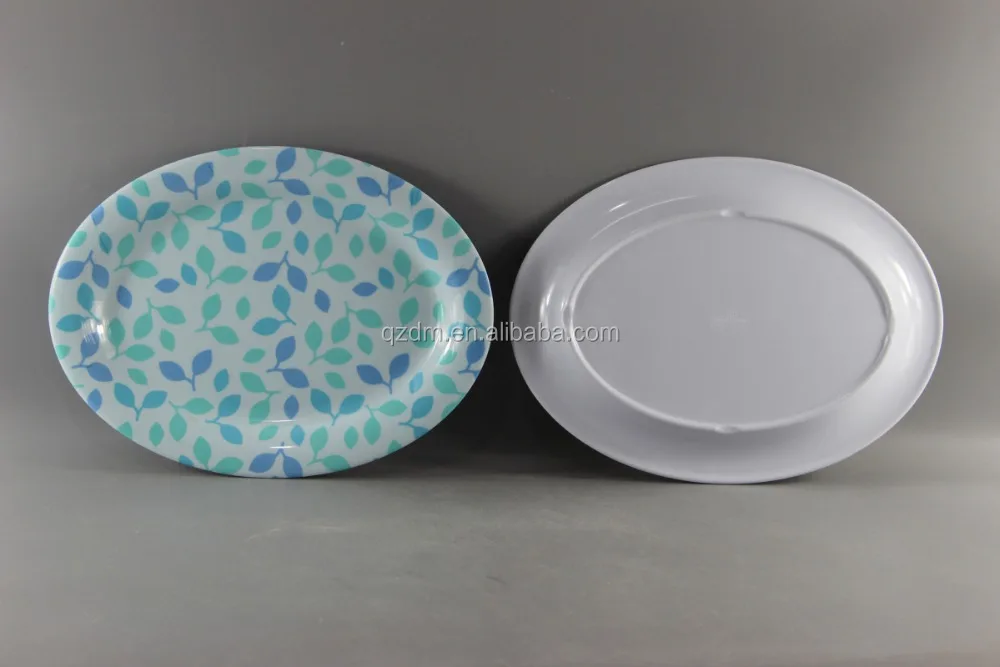 30x22.5cm Melamine Oval Plate,Oval Plastic Serving Platter