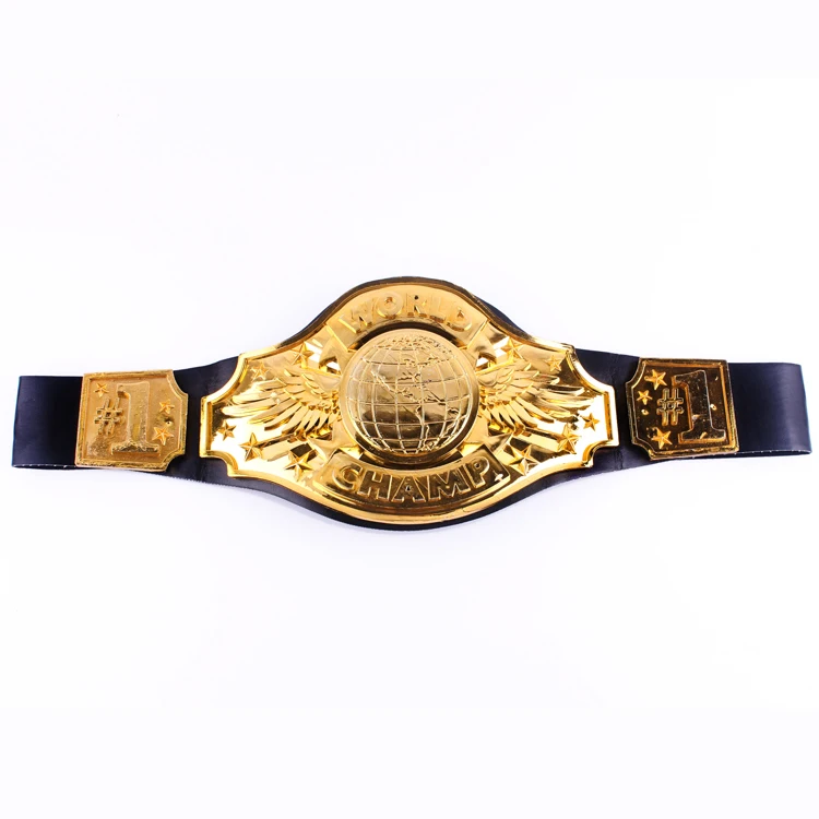 Custom Black Pu Leather Championship Belts Victory Winner Belts For ...