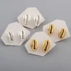 G1771 Full gold plated cowrie shell studs earring, shell earings for women 2019