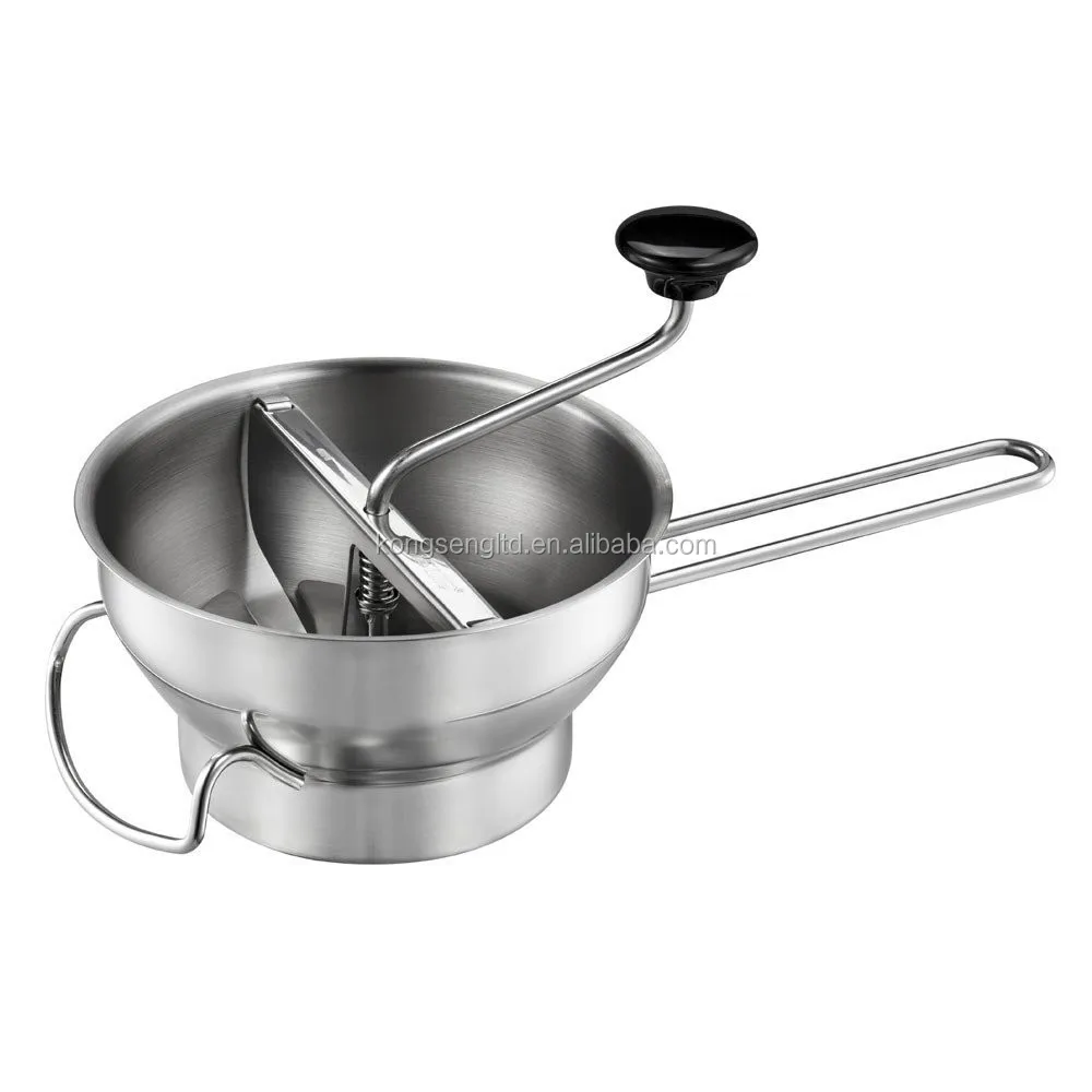 Stainless Steel Food / Vegetable Mill With 3 Cutting Plates Buy