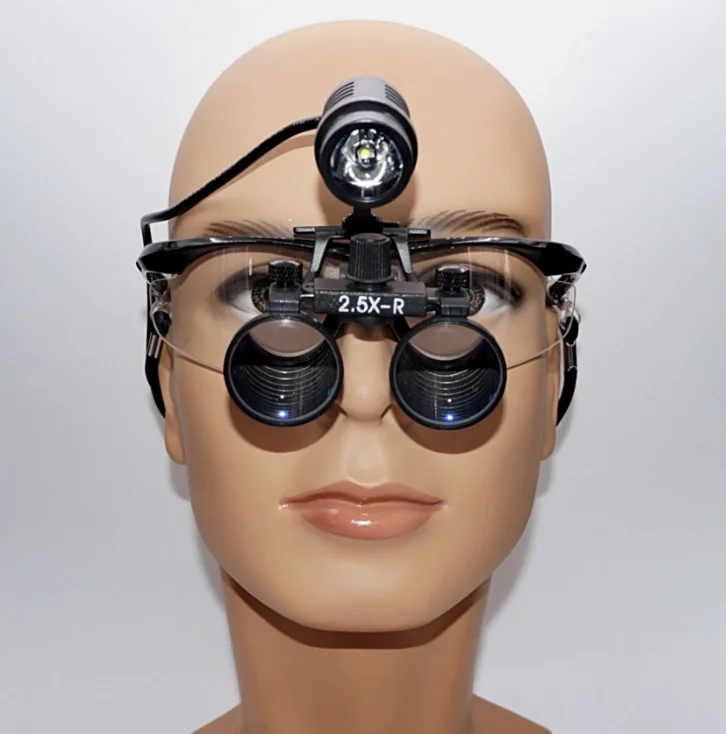 3.5X Medical Magnifier - Dental Surgical Eye Loupes with Light