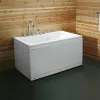 New simple design mini square ceramic bathroom bathtub single Single bath crock for fast delivery