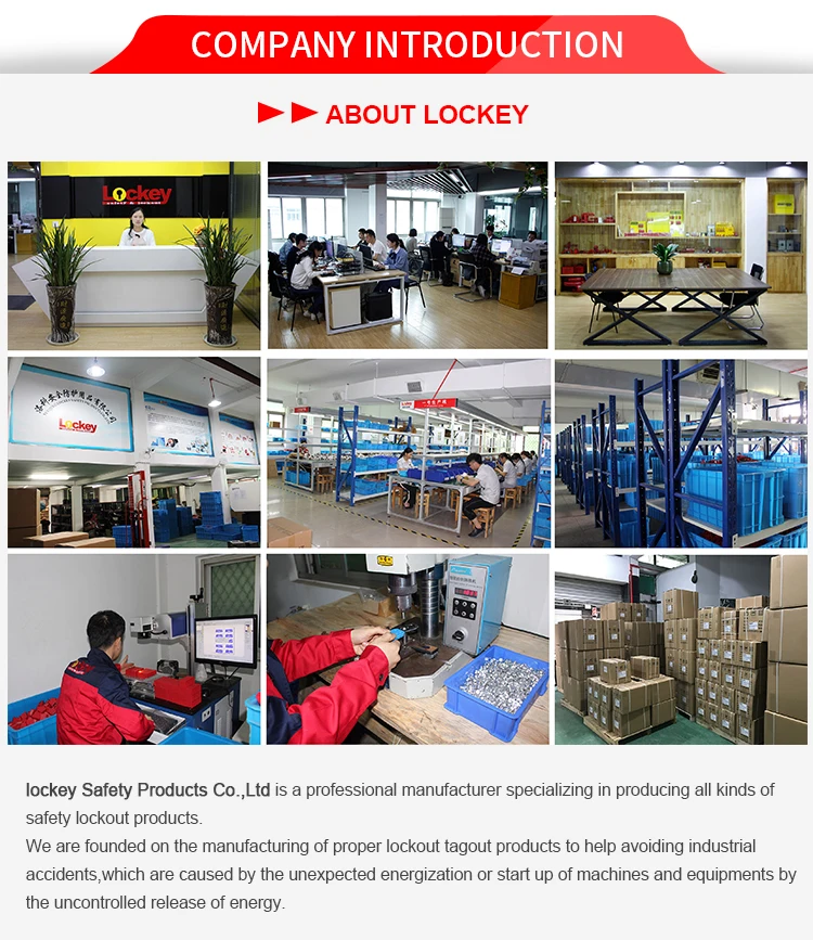 China Lockey Safety Padlock 38mm 76mm Steel Nylon Shackle Abs Plastic