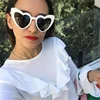 Fashion Sun Glasses Oversized Love Heart Women Sunglasses