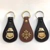 China Manufacturer Custom Made Keychains Wholesale Leather Key Ring