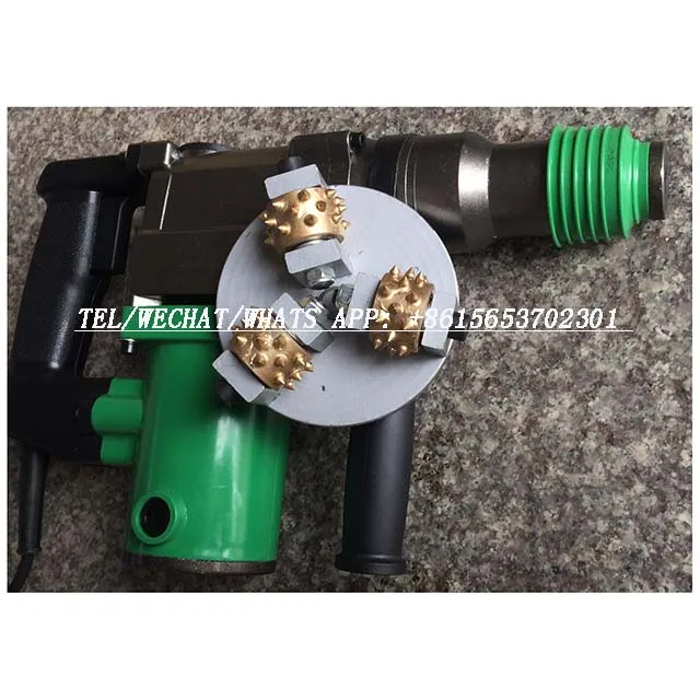 Miniature 3 Head Concrete Scabbler Concrete Floor Drawing Machine The