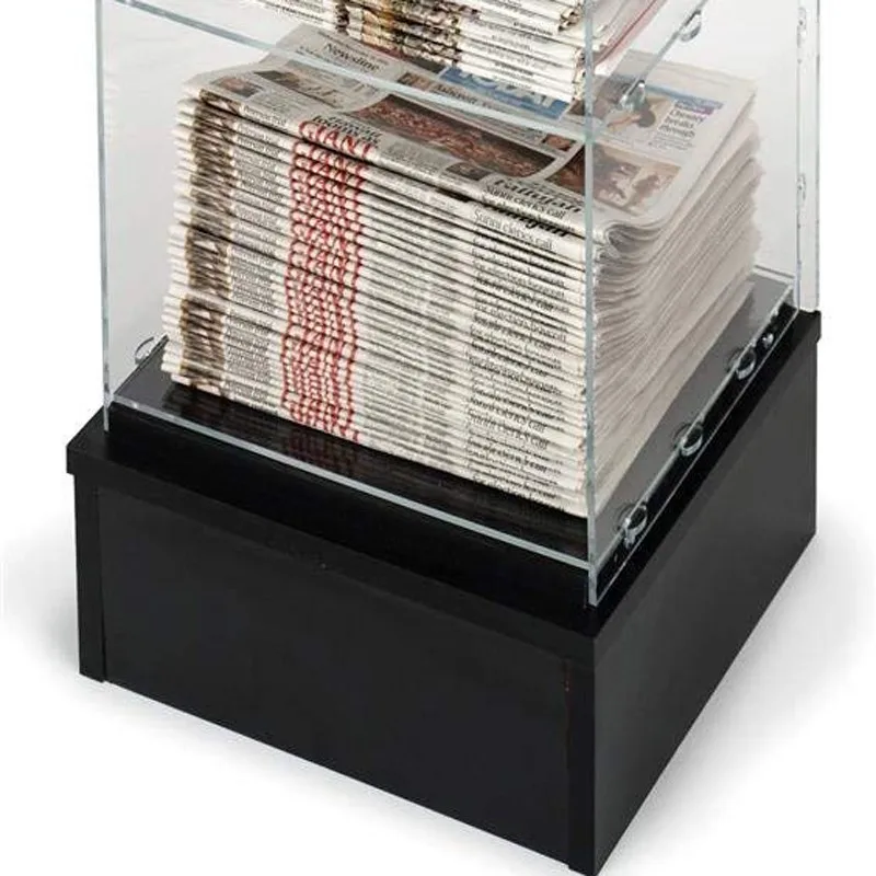 2018 Wholesales Acrylic Floor Standing Design Newspaper Display Rack Buy Acrylic Display
