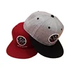 100% cotton flat brim mens snapback hat,blank plain snapback cap